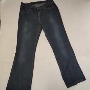 Wrangler Classic Blues Jeans Mens 34x30 Relaxed Fit Dark Wash Denim
